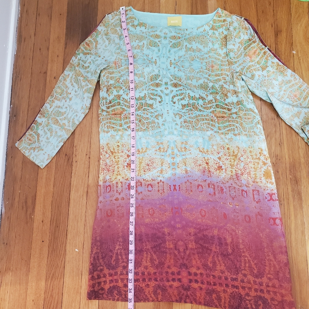 Maeve 100% Silk Ombre Shift Dress Size Small - Picture 9 of 9